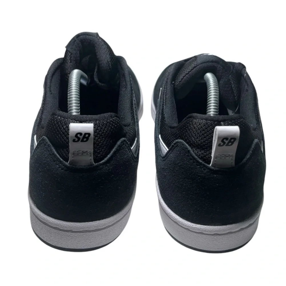 NEW Nike SB Men's Alleyoop Suede Skateboarding Shoe, Black/White/Black, 11.5